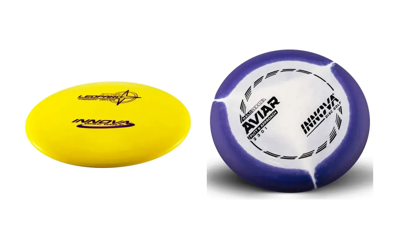 Innova Leopard and Innova Aviar discs in manufacturer product photographs