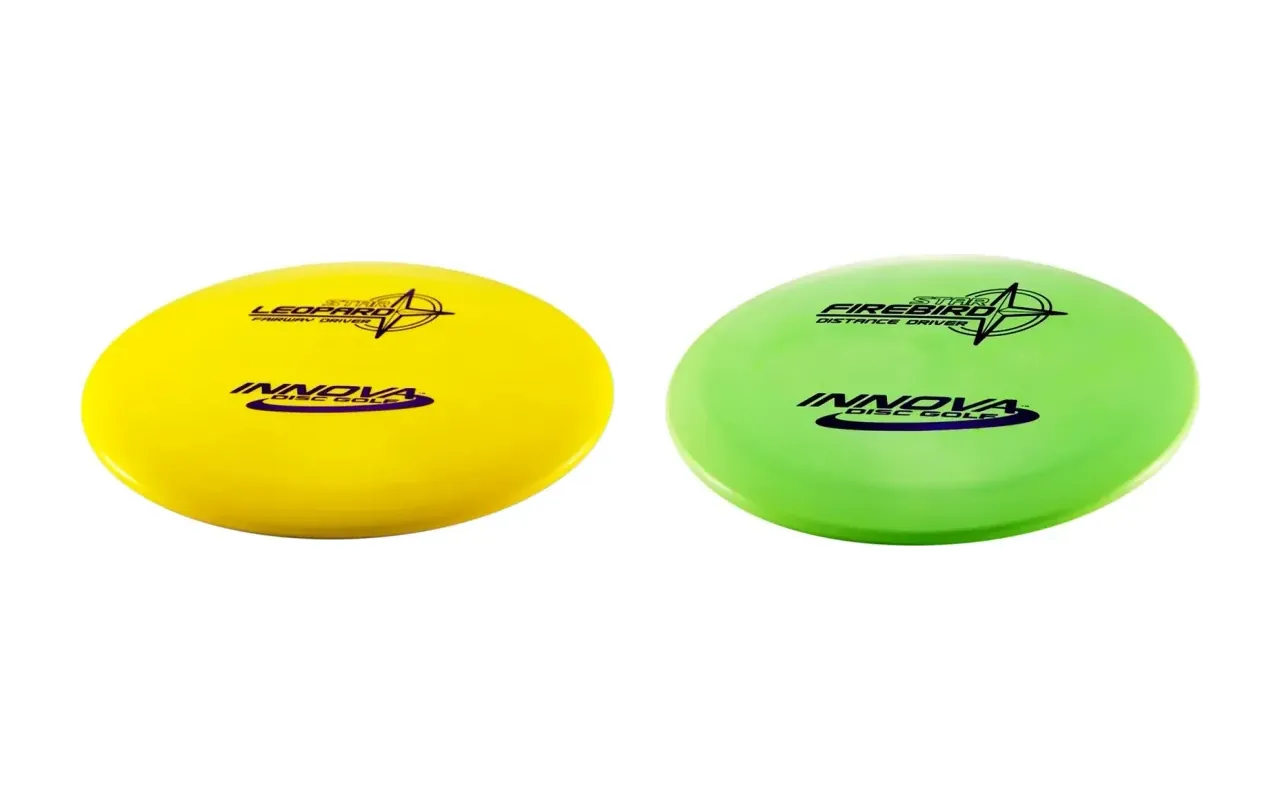 Innova Leopard and Innova Firebird discs in manufacturer product photographs